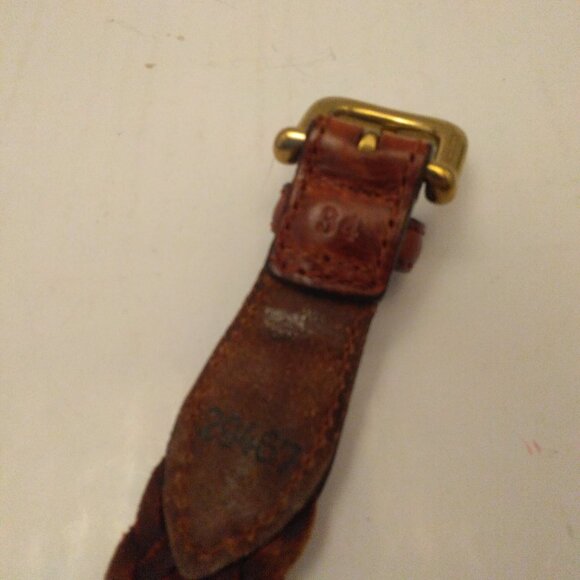 Vintage Eddie Bauer woven leather belt - Picture 2 of 3